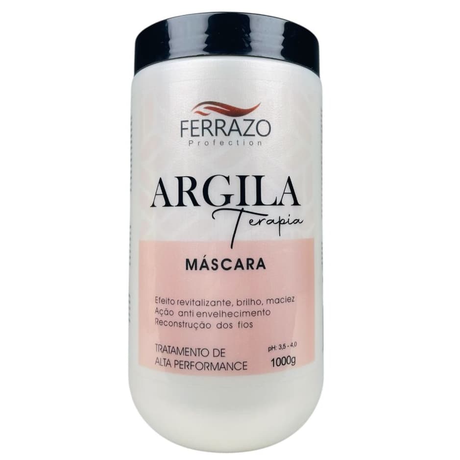 Máscara Capilar Argila Terapia Brilho e Maciez 1Kg Ferrazo Profection