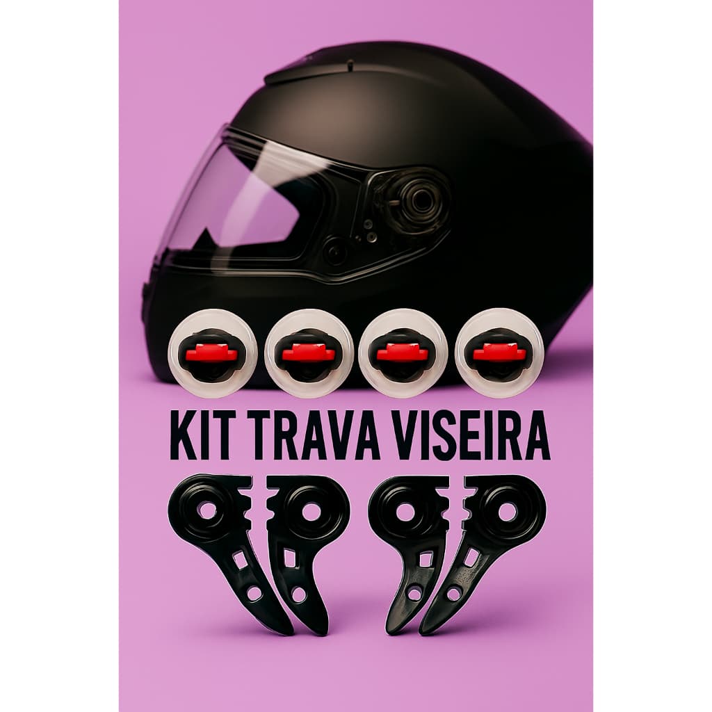 Kit Trava Viseira de Reparo Capacete LS2 FF358 Fw3 Completo