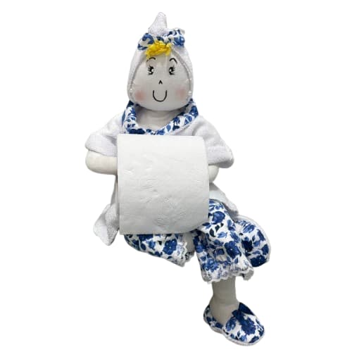 Boneca Porta Papel Higiênico Enfeite de Banheiro