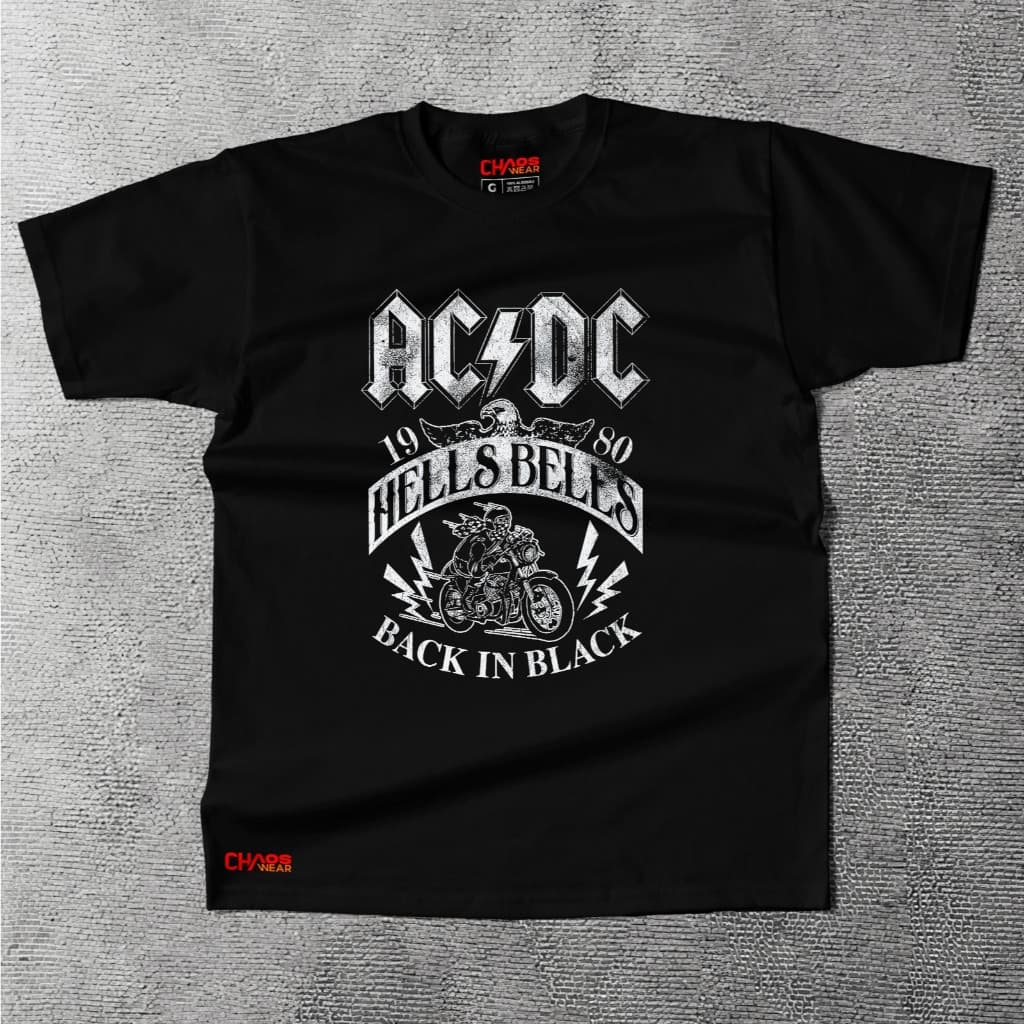 Camisa Masculina Algodão Personalizada Banda de Rock Acdc Nirvana Kiss Metalica Red Hot