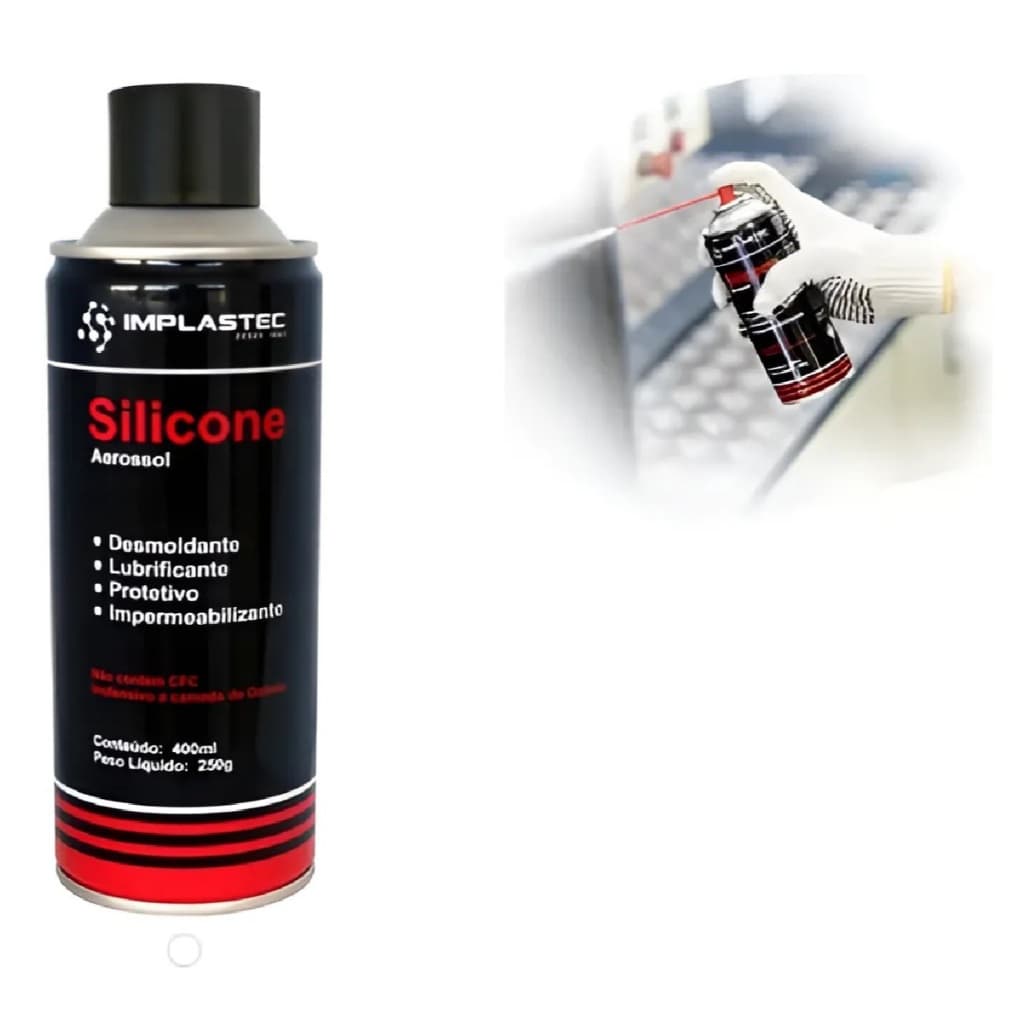 Spray Silicone Desmoldante Resina Epóxi Plastico 400ml