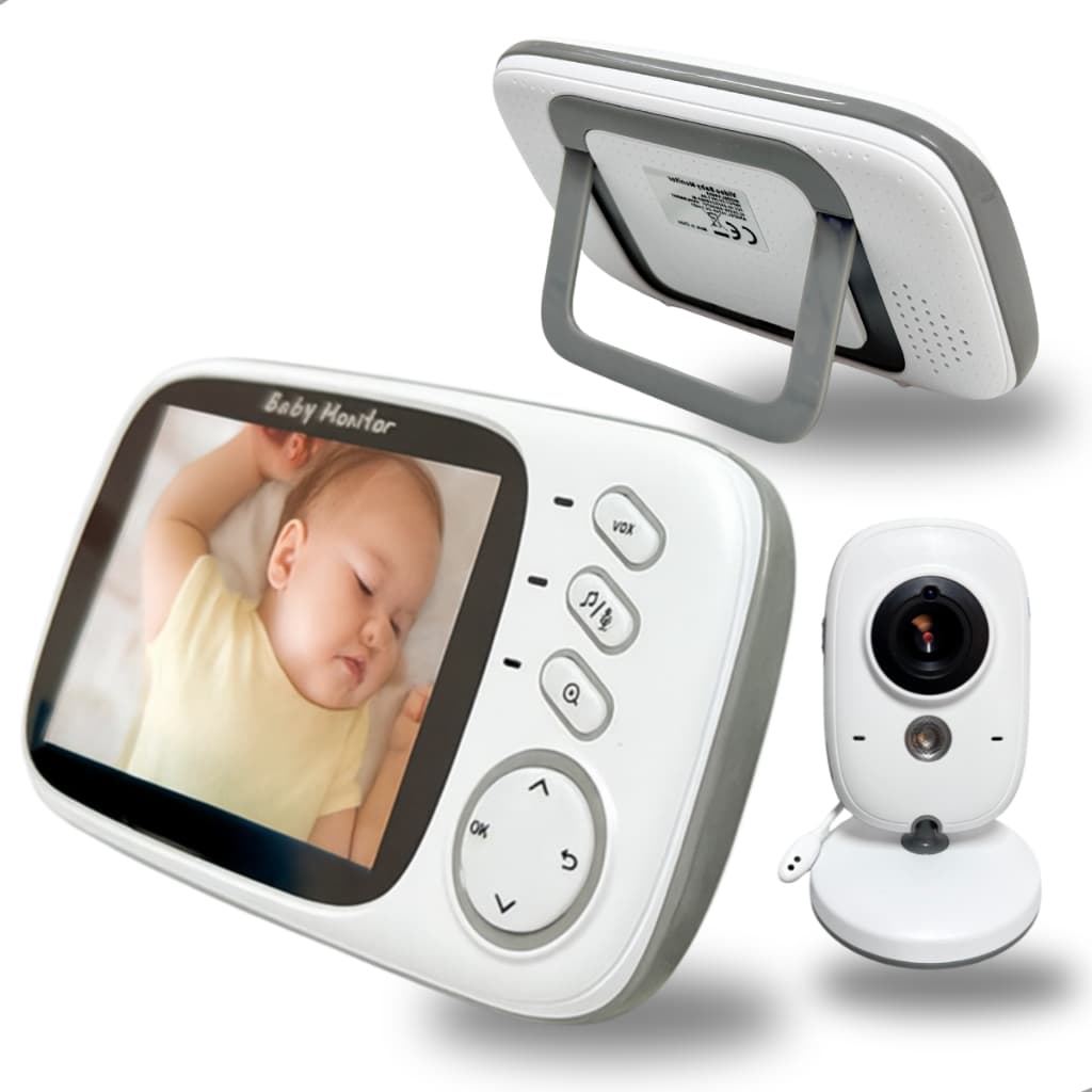 Babá eletronica camera de monitoramento com monitor e visão noturna para bebês