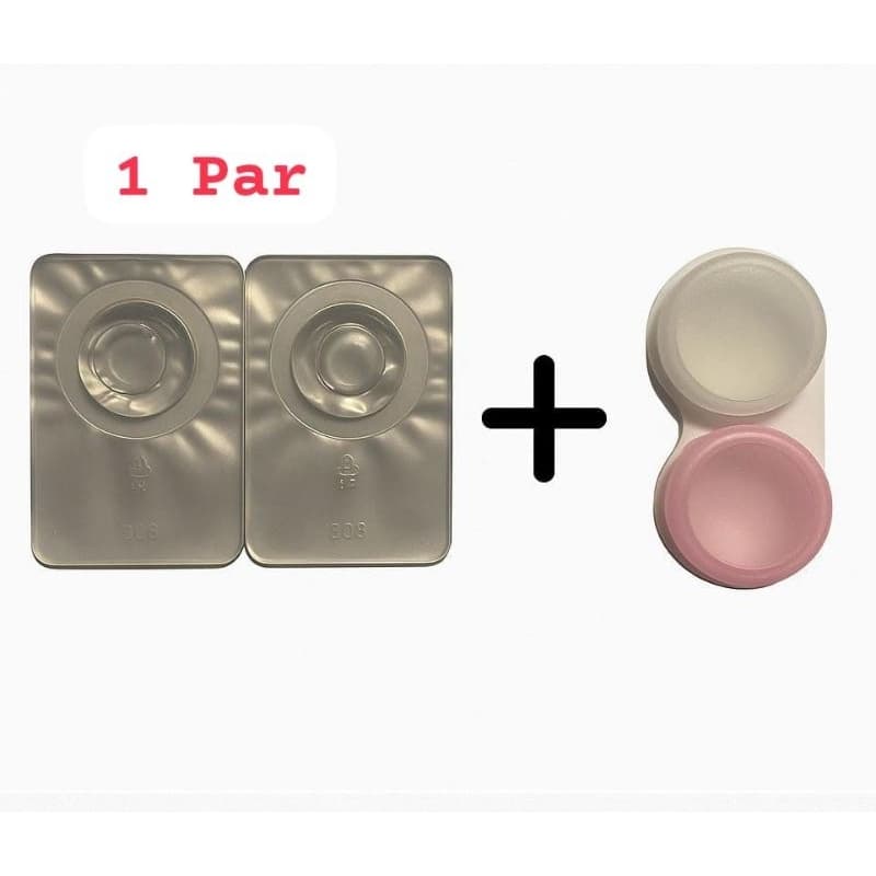 1 Par De Lentes De Contato De Grau Miopia Incolor Descarte Mensal