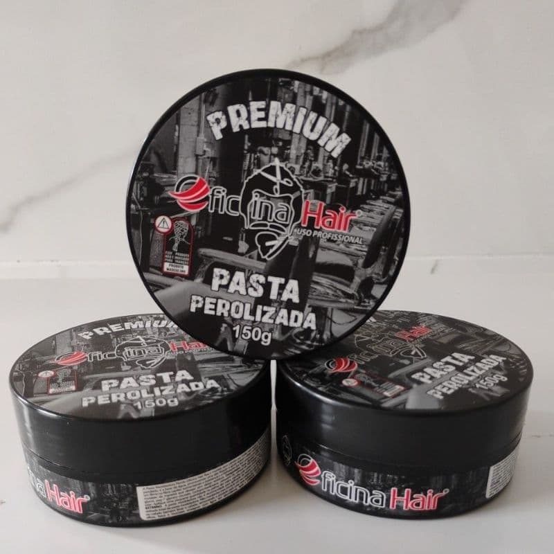 Kit 3 pasta capilar perolizada oficina Hair Mg