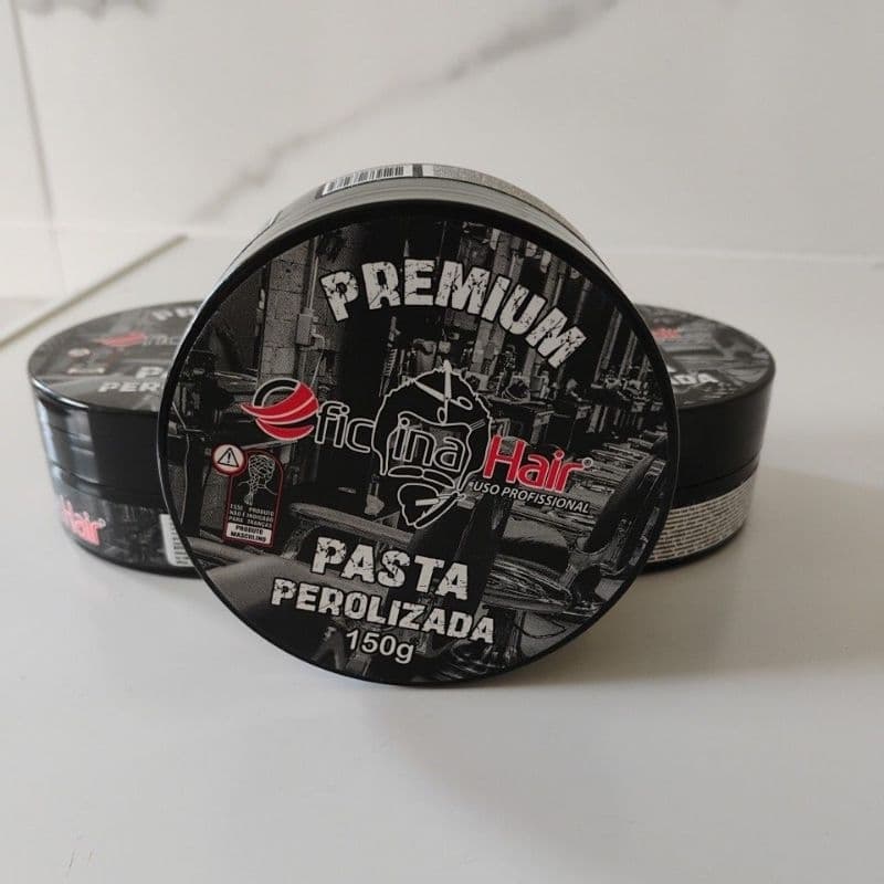Kit com 3 pasta Capilar perolizada oficina Hair Mg
