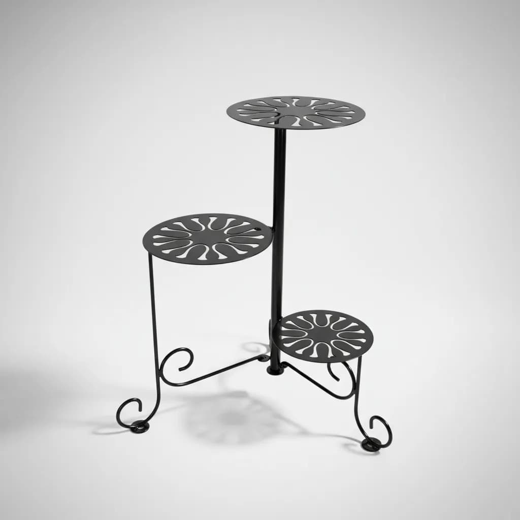 Floreira De Vasos Articulada 3 Andares Suporte Articulado Jardineira Jardim Varanda Flor Planta
