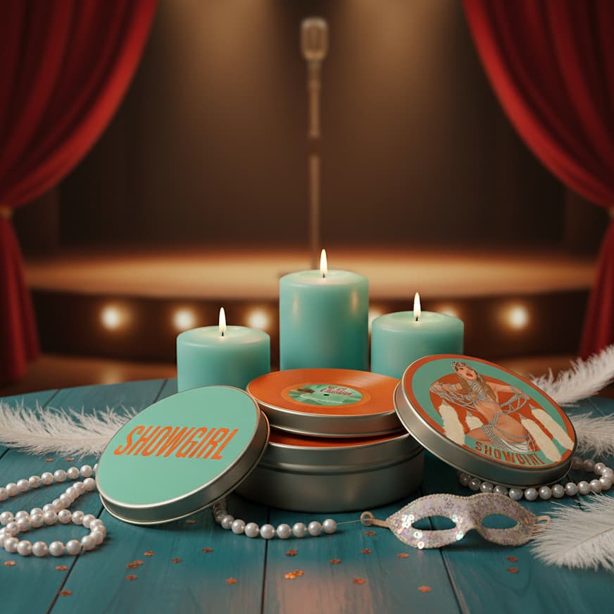 KIT 3 Velas Aromáticas - Taylor Swift - SHOWGIRL - The Life of a Showgirl | 100% Artesanal