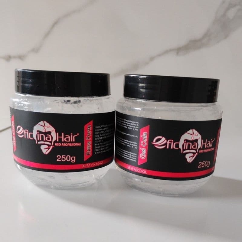 Kit com 2 Gel Cola OFICINA HAIR MG
