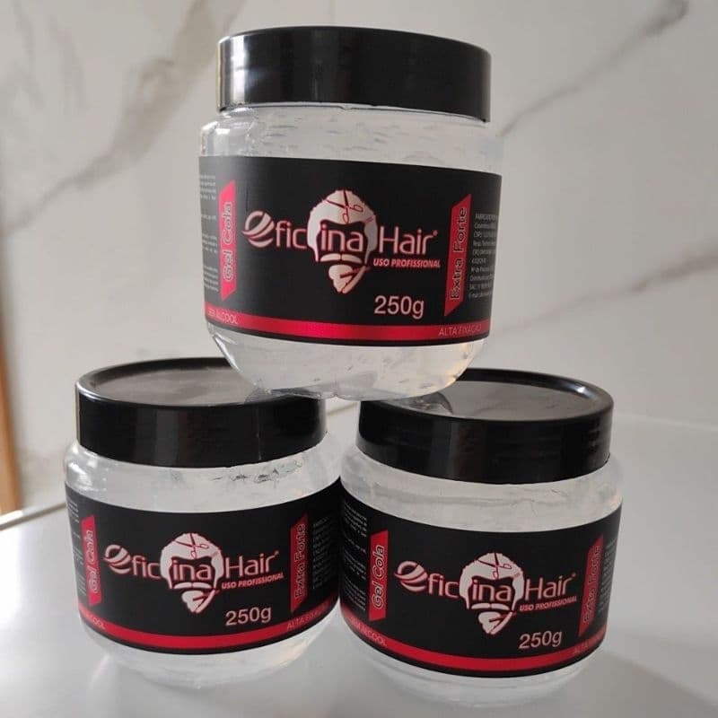 Gel capilar kit com 3 gel cola OFICINA HAIR MG
