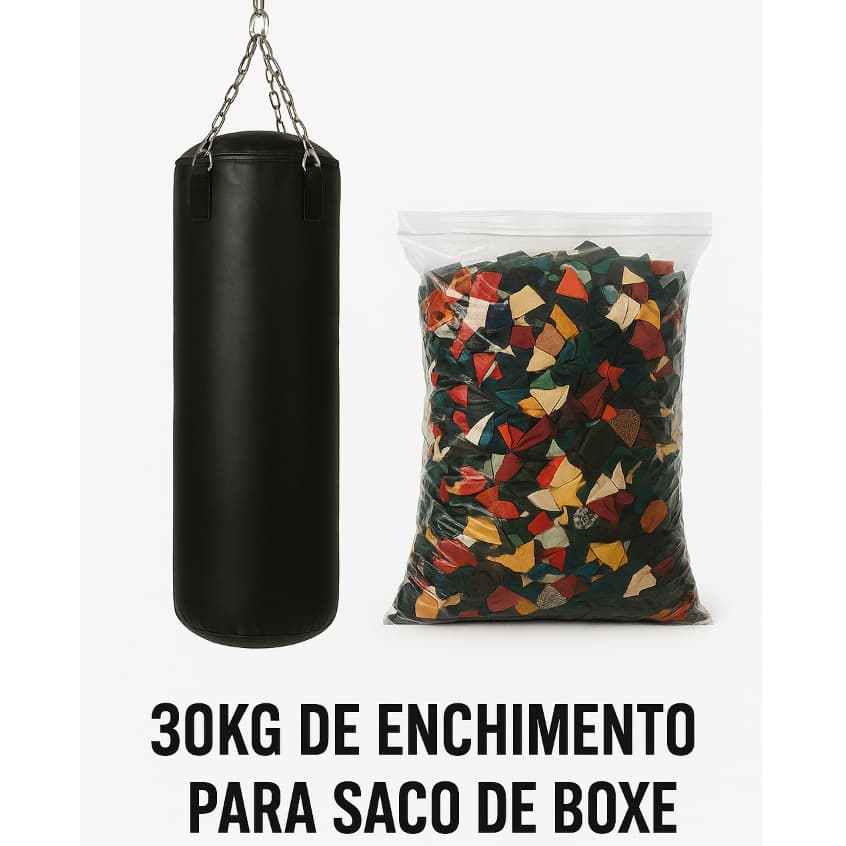 30 QUILOS DE RETALHOS DE ENCHIMENTO SACO DE PANCADA/30KG RETALHO PARA ENCHER SACO DE BOXE/MMA/SACO DE PANCADA