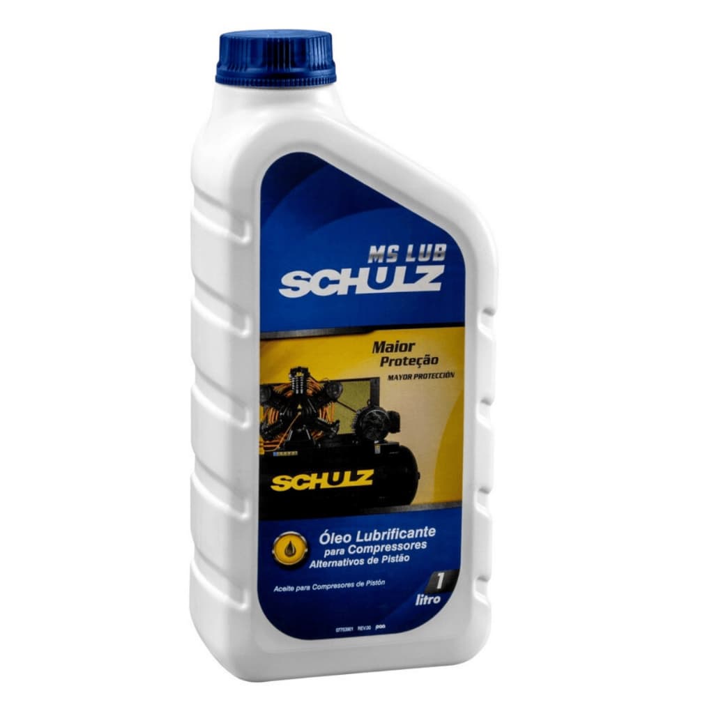 Óleo Ms Lub Schulz Lubrificante Para Compressor De Pistão 1 Litro Original