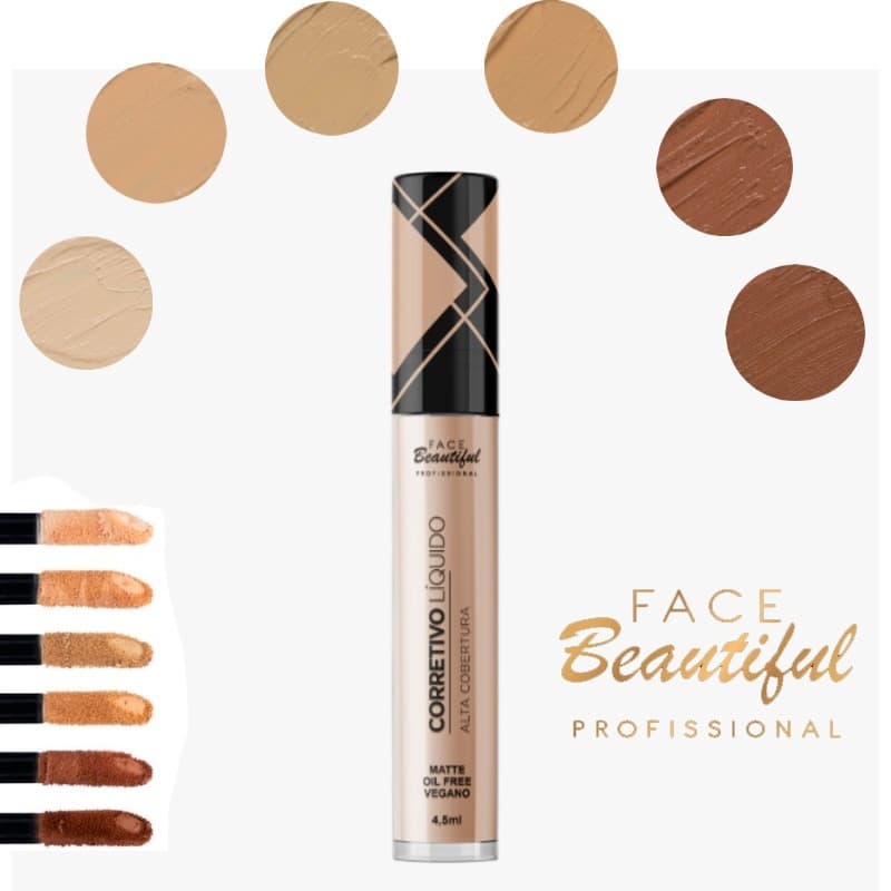 CORRETIVO LIQUIDO ALTA COBERTURA - FACE BEAUTIFUL