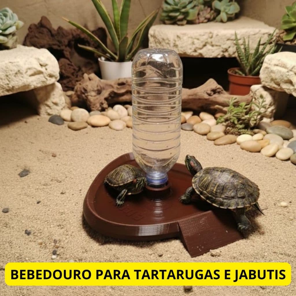 Bebedouro para Tartaruga, Jabuti e Répteis