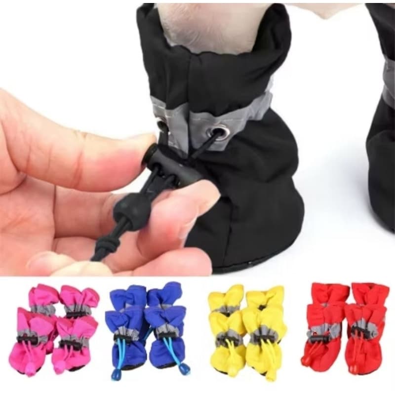 Sapatinho Cachorro Pet Bota Meia Chuva Impermeável Antiderrapantes Calçado Gato Acessório Resistente Roupa Calor Frio