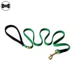 Guia Longa Amorosso (Verde e Preto) 1,80m Cachorro Dog
