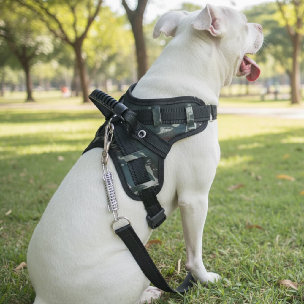 Coleira pet resistente para cachorro pitbull labrador dogo rottweiller + guia peitoral de cão husky