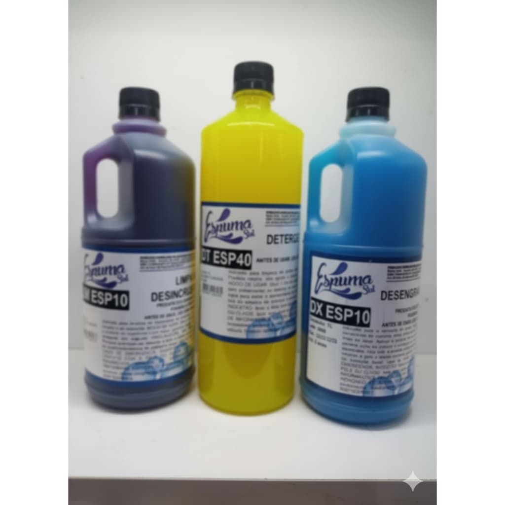 Kit 3 Detergentes Automotivos 1 Dx 1L(DESENGRAXANTE), Limpa Metais(LM, Intercap, limpa baú)1L E 1 Shampoo1L