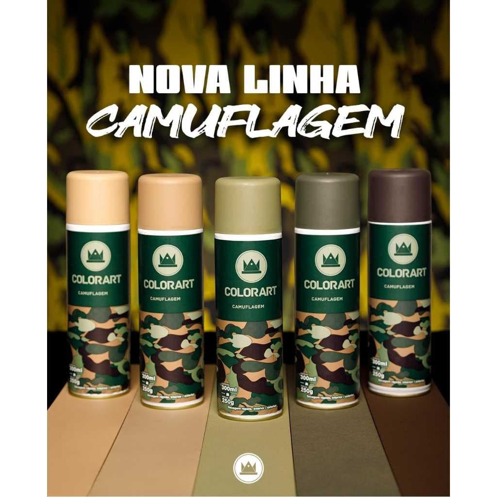 Spray Camuflagem Militar Verde Army Colorart 300ml