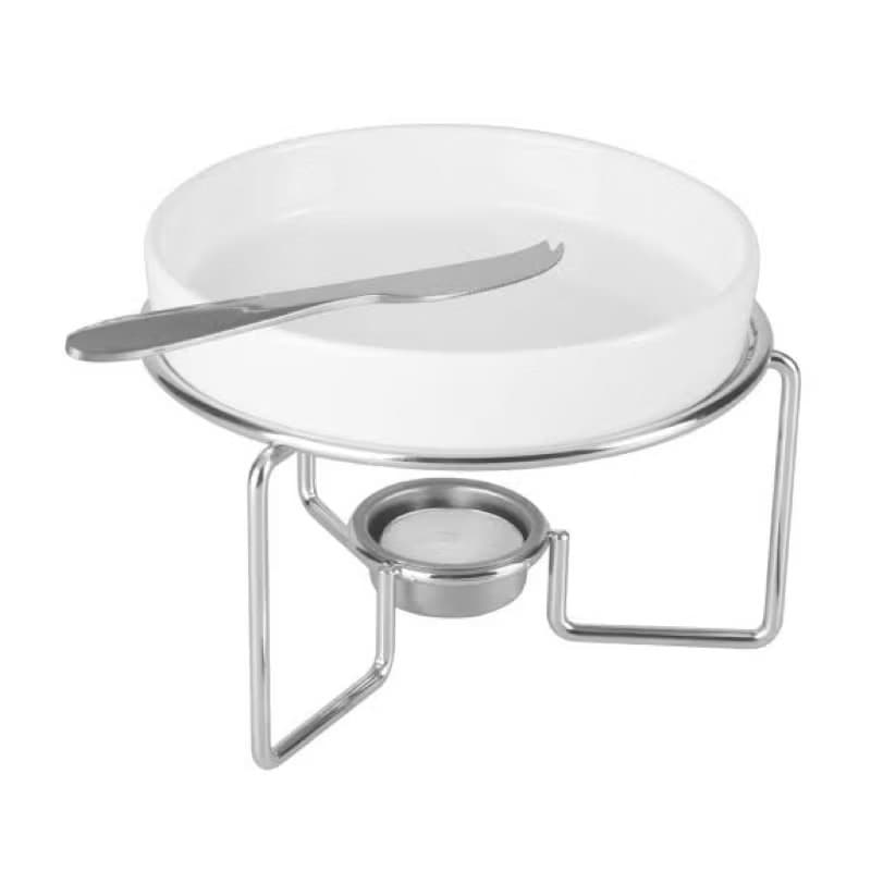 Conjunto 3 peças rechaud queijo brie 16cm Wolff