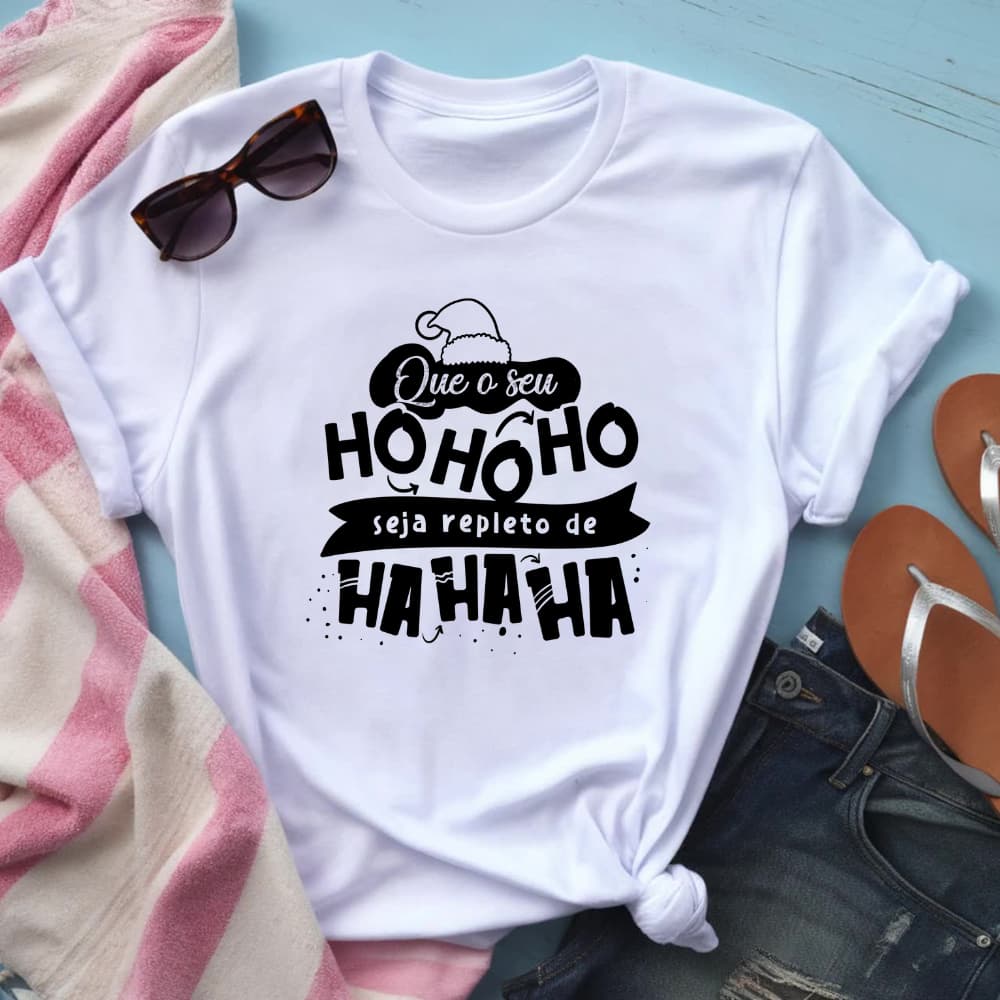 CAMISETA QUE O SEU HOHOHO SEJA REPLETO DE HAHAHA - DARK - 100% POLIESTER
