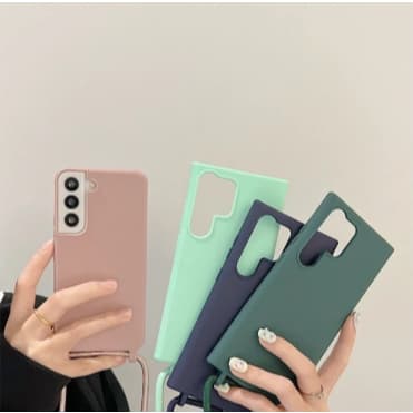 Capa Com Cordão Alça Longa  Para Samsung A17, A37, A55, A56, A57, S24 fe, S25 fe