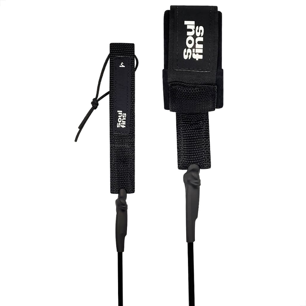 Leash Prancha de Surf Regular 6pés X 6mm Strap Cordinha Surf Soulfins Duplo Girador Simples Nó