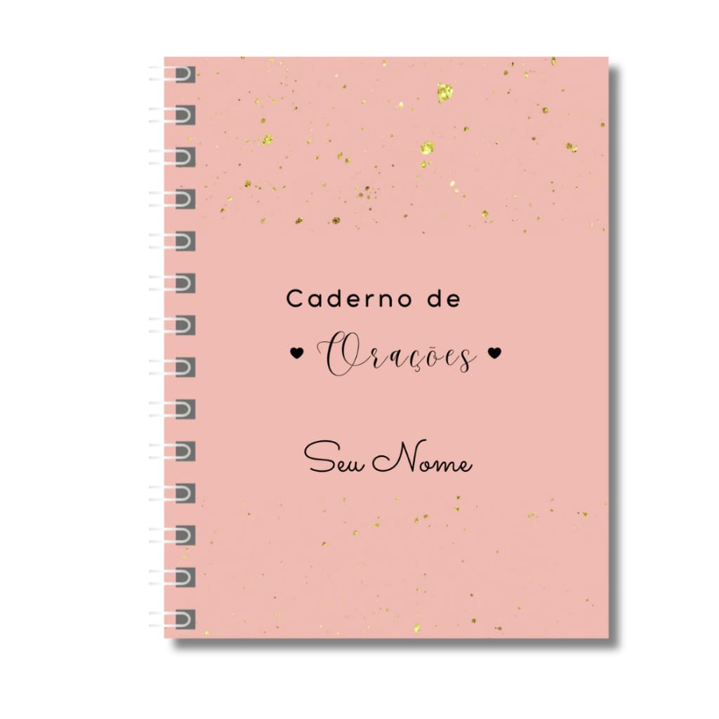 Caderno de Orações Pedidos para Deus Igreja Devoto Personalizado com Nome Dicas de Presentes
