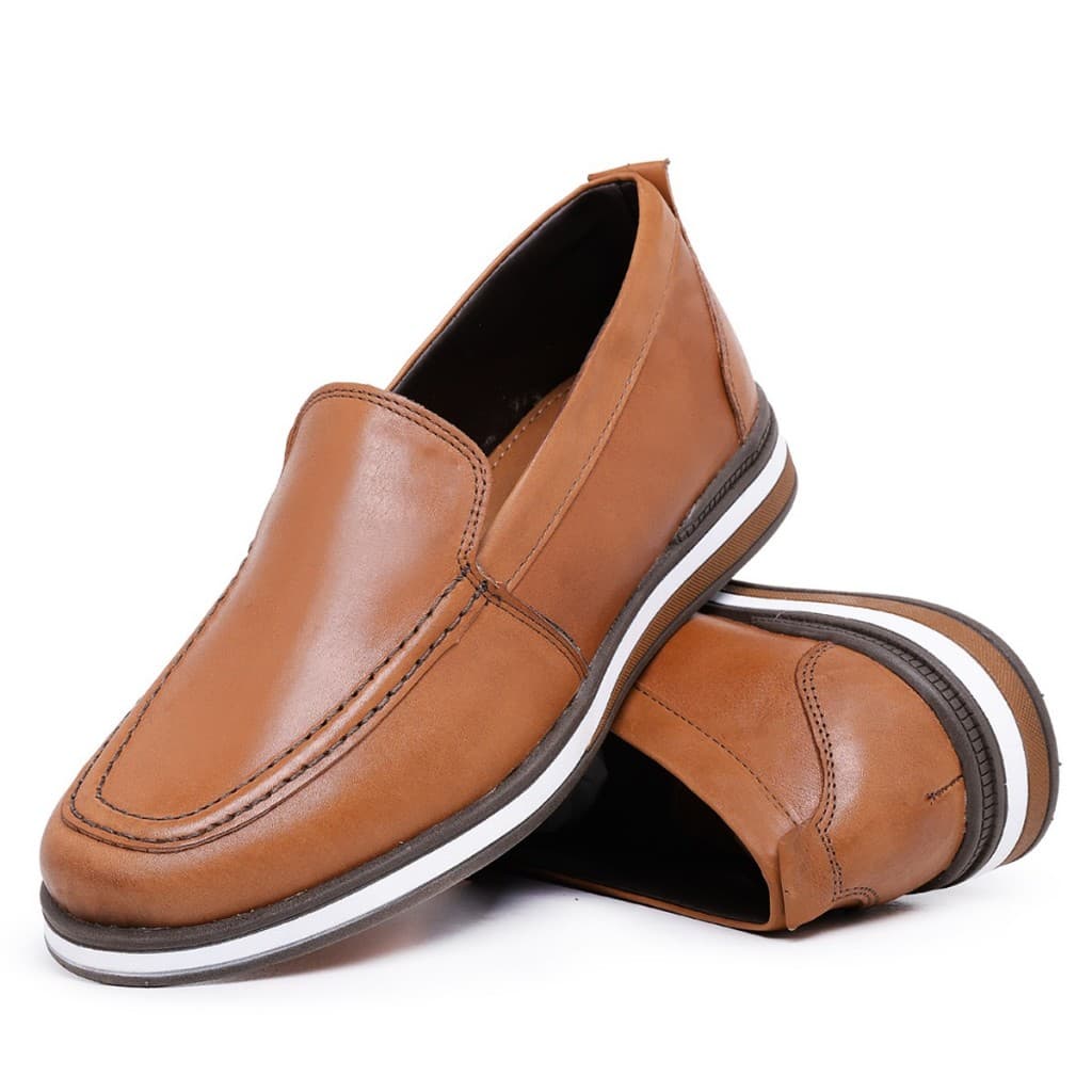 Sapato Oxford Antiderrapante Confortável e Estiloso Em Couro Masculino Legítimo