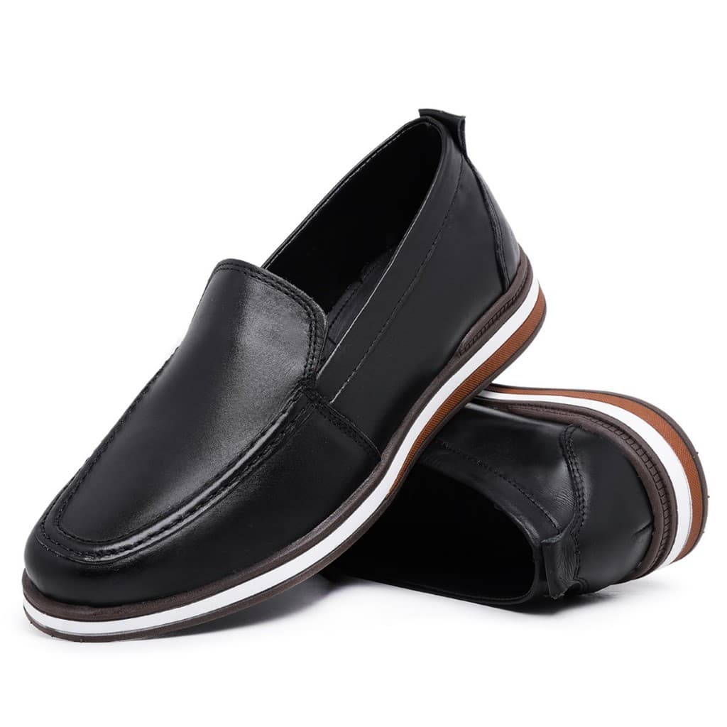 Sapato Oxford Em Couro Masculino Legítimo Antiderrapante Confortável e Estiloso