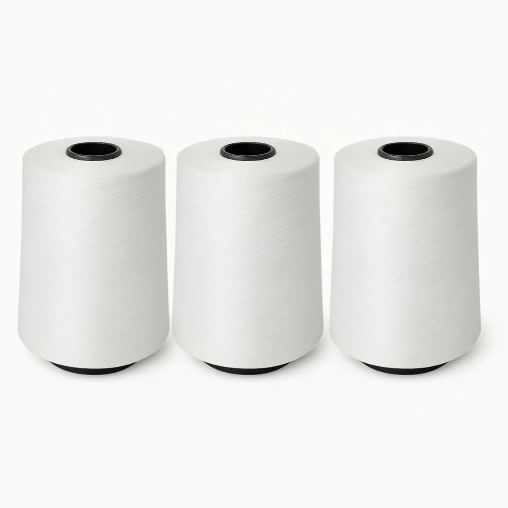 Fio de 150 Overlock Branco Cone Com 1 kg - envio imediato