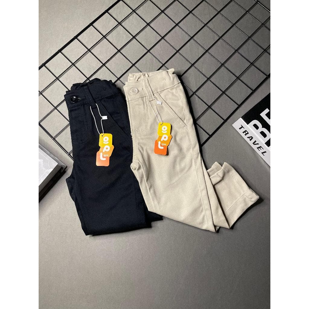 KIT 2 Calças Infantil Menino Esporte Fino Sarja Bolso Embutido
