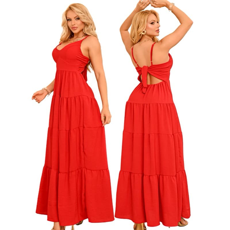 Vestido Longo Feminino Três  Marias Alças Regaláveis Moderno Elegante Confortável Para Festas