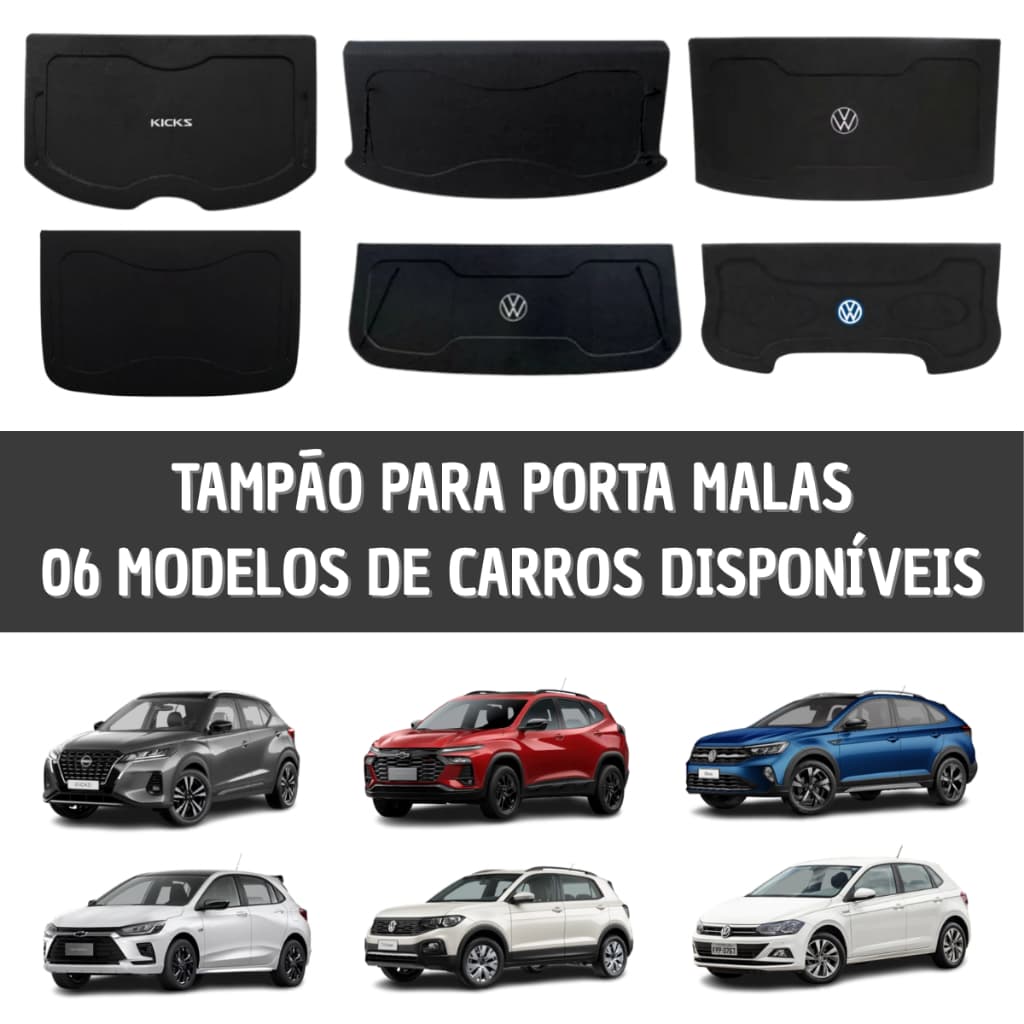 Tampão Para Porta Malas Proteção Em Carpete Carros Nivus Tracker Polo Onix T-Cross Kicks