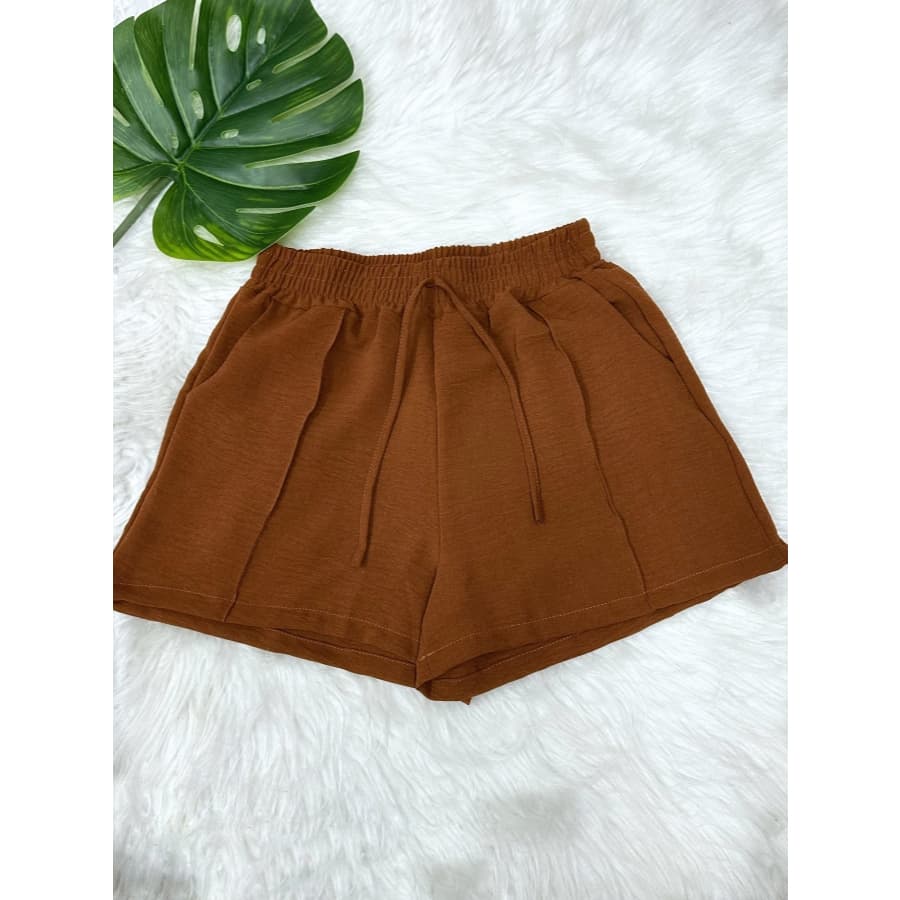Shorts plus size Duna Drapeada Feminina Bermuda com Bolso Novo Estilo Confortável Verão G1 G2 G3