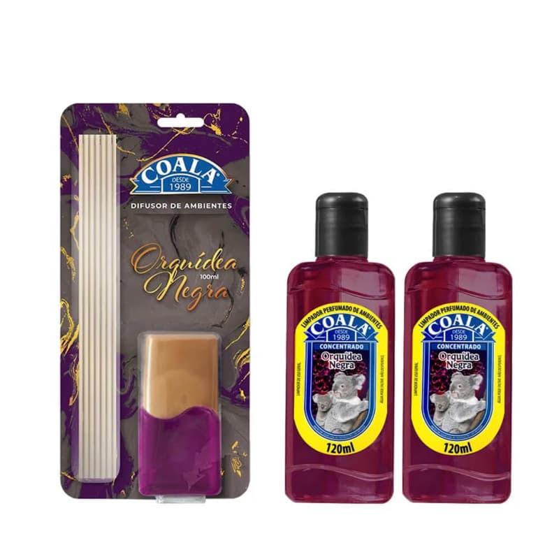 KIT PERFUMADO COALA – DIFUSOR + 2 LIMPADORES (VARIADOS) ✨