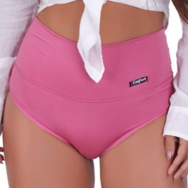 KIT 3 CALCINHAS CINTA SECA BARRIGA FEMININA CALÇA APERTA BARRIGA COMPRESSAO MATERNIDADE CINTURA ALTA