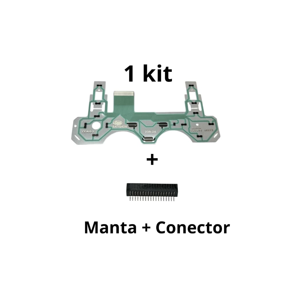 Manta para controle ps2 Serie H , 1 kit reparo dos botões