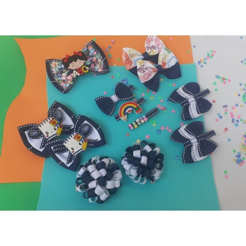 laço infantil de menina/kit escolar/volta as aulas/ (kit03)