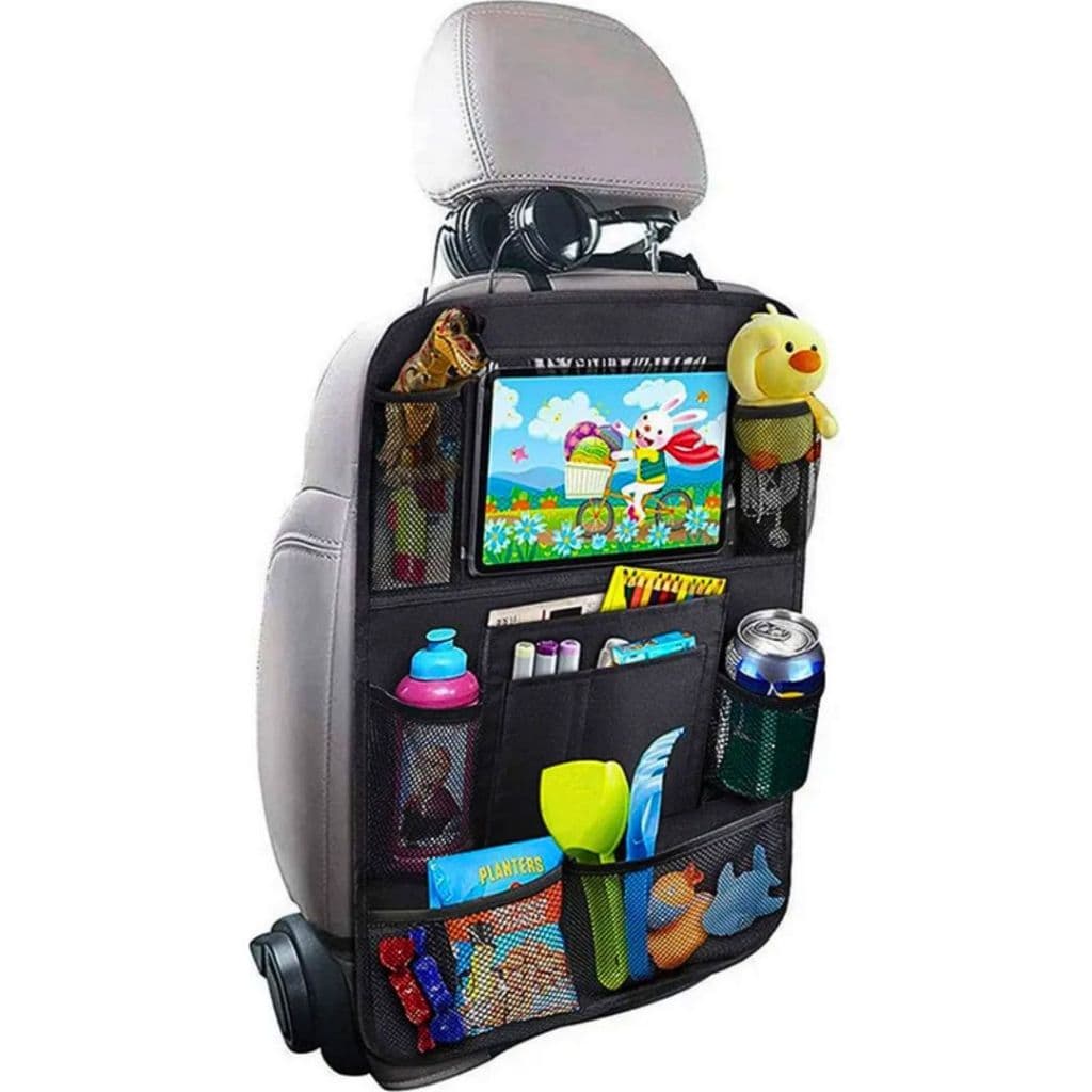 Organizador Veicular Banco Porta Objetos Garrafa Tablet Celular Carro Passageiro