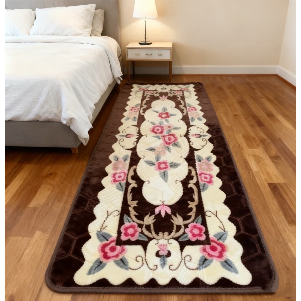 Tapete Passadeira 3d Floral E Geometrica 60cm×200cm Antiderrapante!