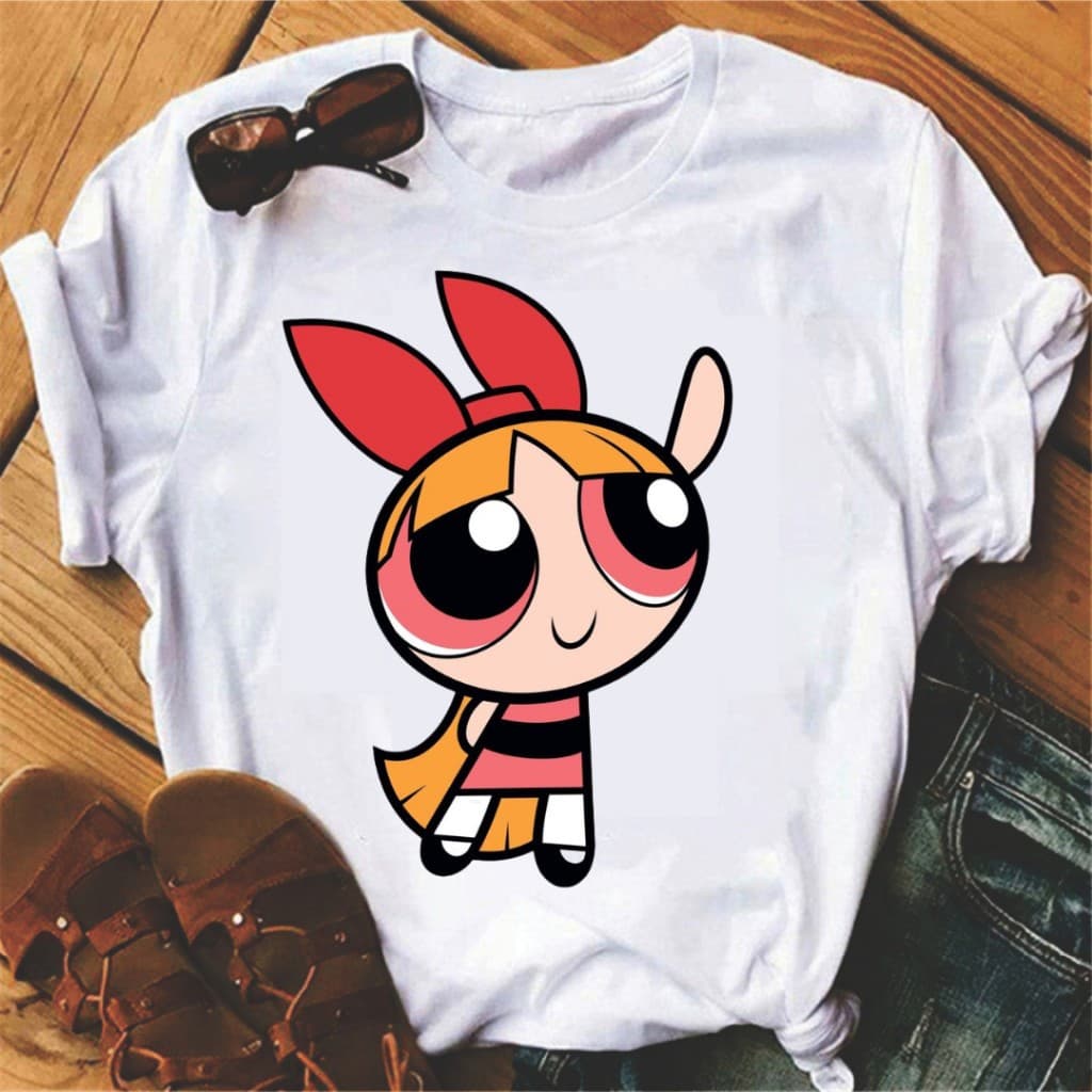 Camiseta Feminina T-Shirt Camisa Super Poderosas Docinho Lindinha Florzinha 100% Algodão Promoção