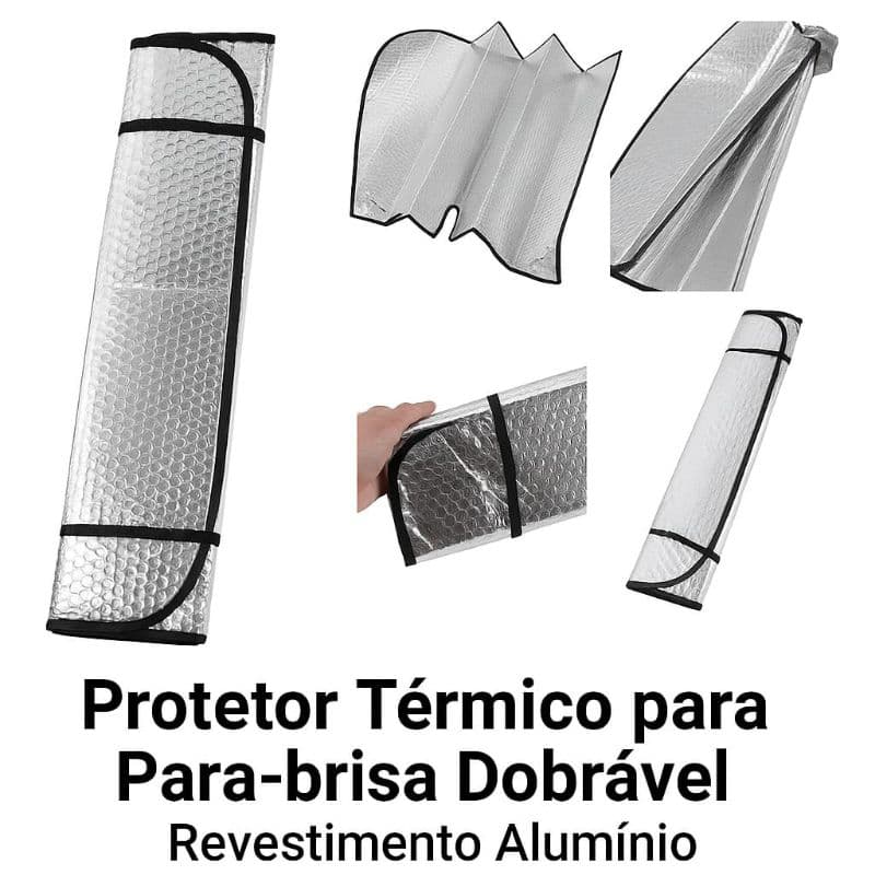 Protetor Solar Para Parabrisa - Protetor Para Carro - Caminhonete - Caminhão  - Proteja o Painel do Seu Carro