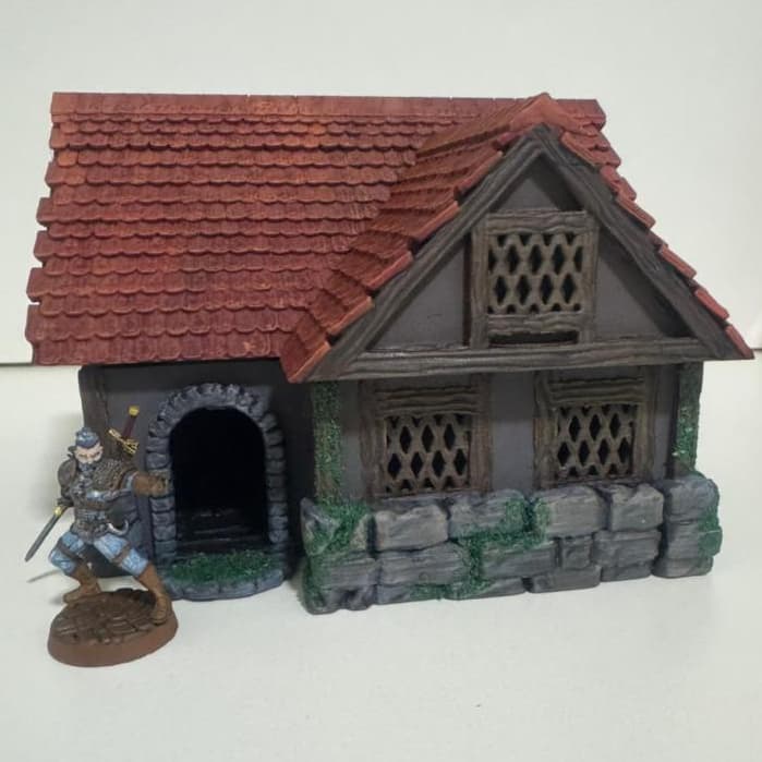 Casa Cabana para RPG Cenário Maquete Diorama