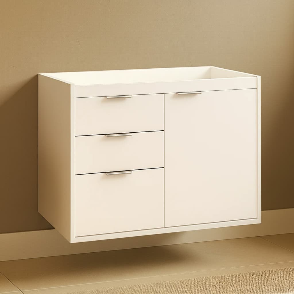 Gabinete De Banheiro Select  62cm Sem Cuba Fimap Montado