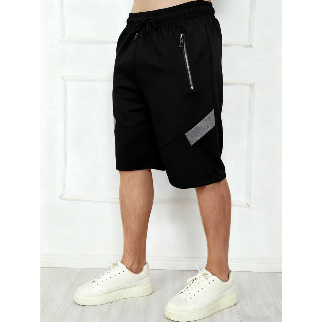 bermuda moletom masculino com ziper /Cintura elástica