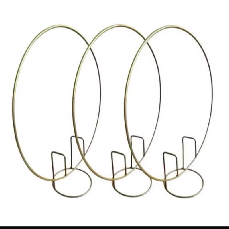 kit 3 Painel Estrutura Arco Redondo Ferro 50 cm Decoração De Festas E Eventos