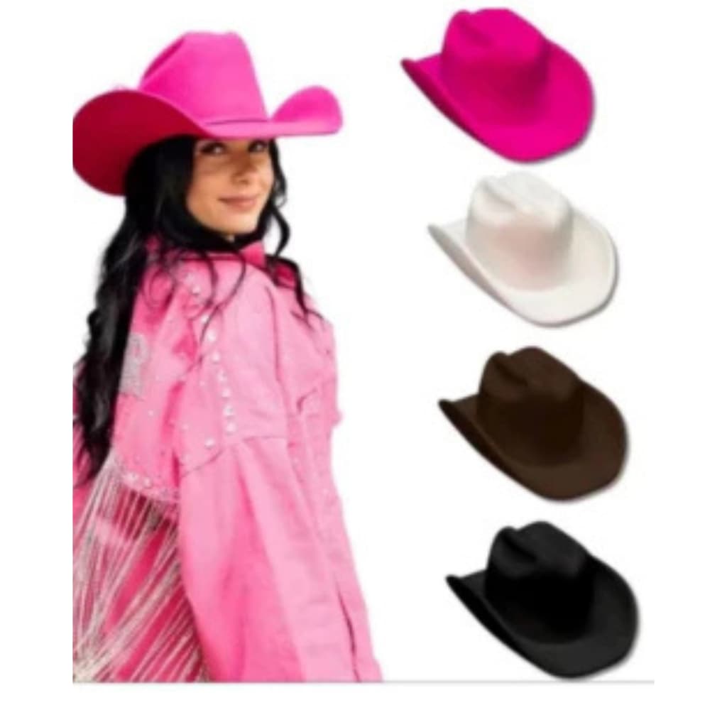 Chapéu Country Ana Castela Pink Boiadera Rodeio Sertanejo vaqueijada luxo