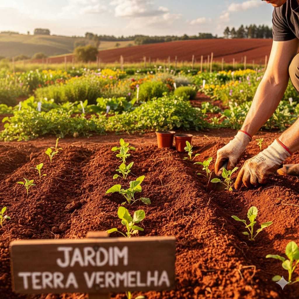 Terra Vermelha 3KG Para Plantas Horta Frutíferas Adubada Com NPK 04-14-08