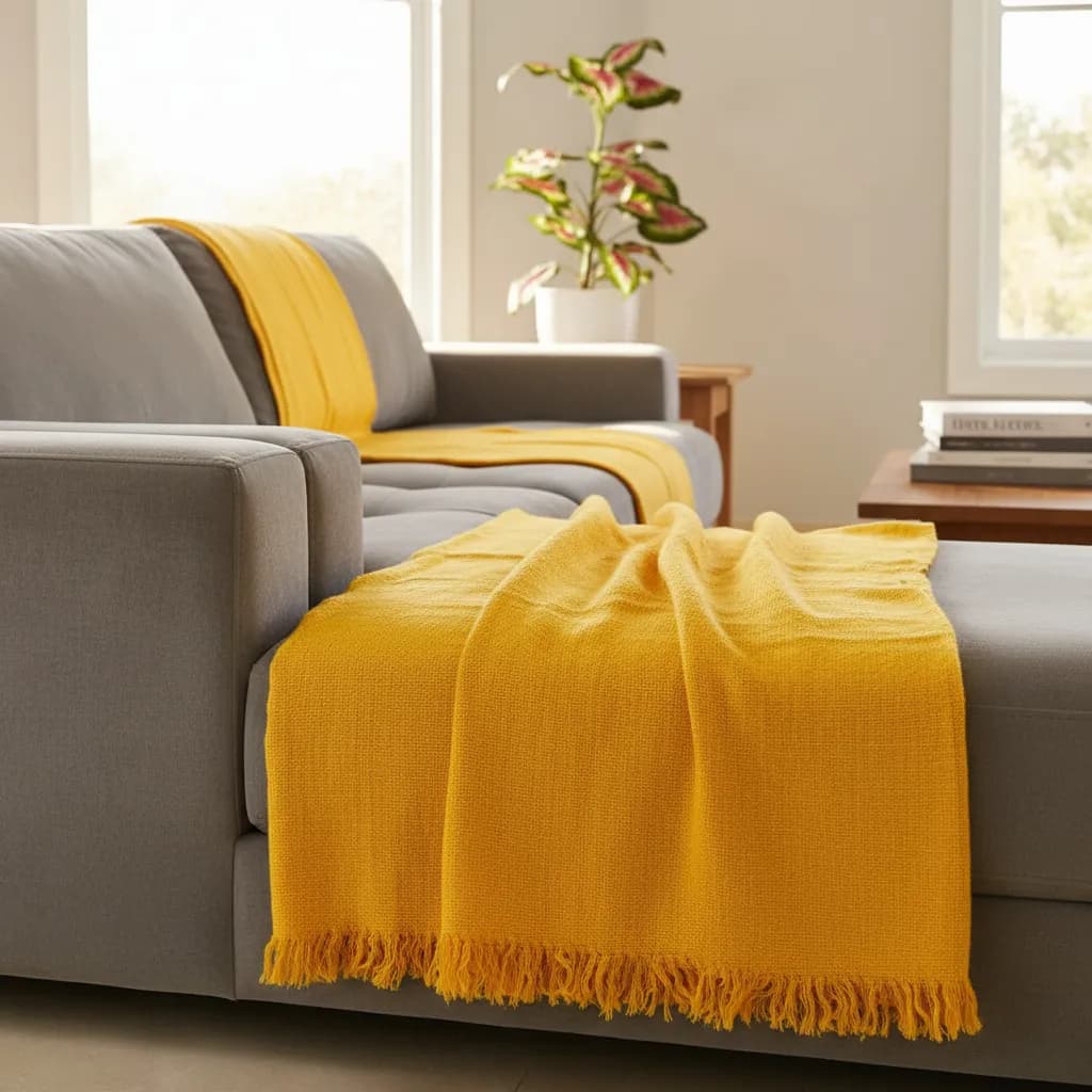 Manta Para Sofá Luxo Decorativa 210x120 Tipo Capa De Sofá Protetora Decoração | Dogma Decor
