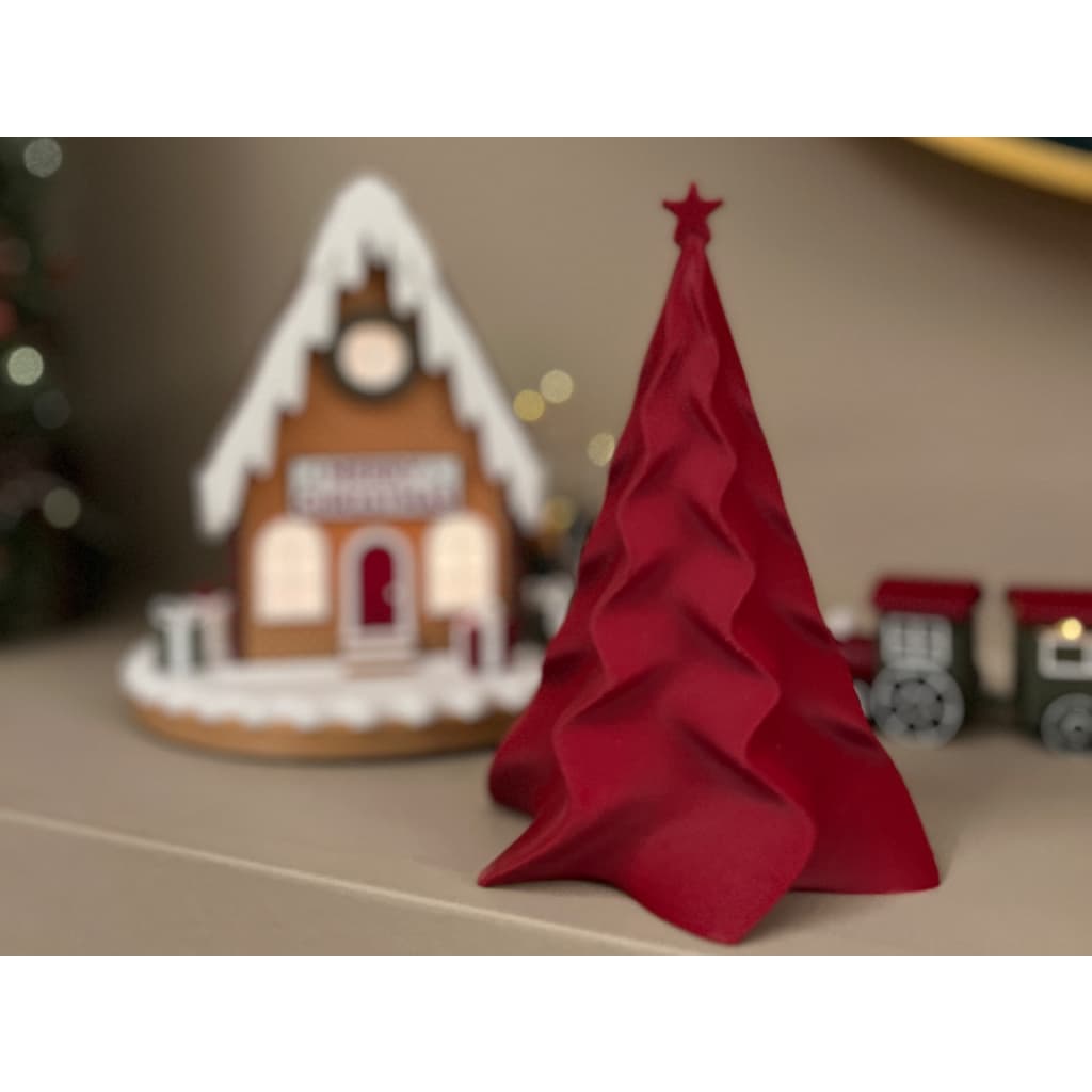 Enfeites de Natal Árvore de Natal Decorativa 3D Ondulada Decoração Sala Minimalista Natalino